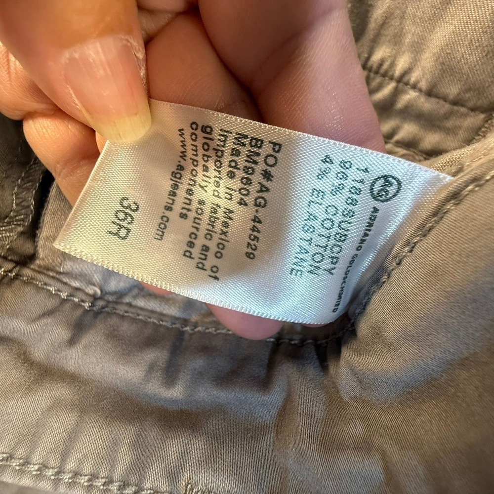AG Adriano Goldschmied Mens Graduate Tailored Leg Grey Pants 1188SUBCPY 36R - Picture 5 of 8